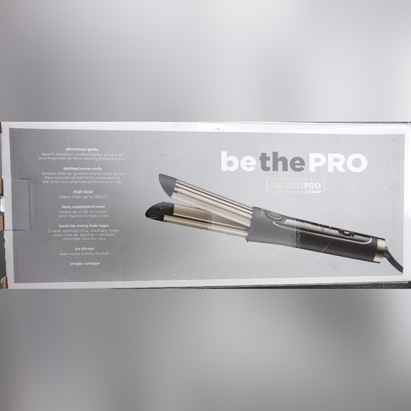 InfinitiPRO CONAIR Cool Air Styler Curling Iron Loose Curls New Open Box READ - Picture 4 of 6